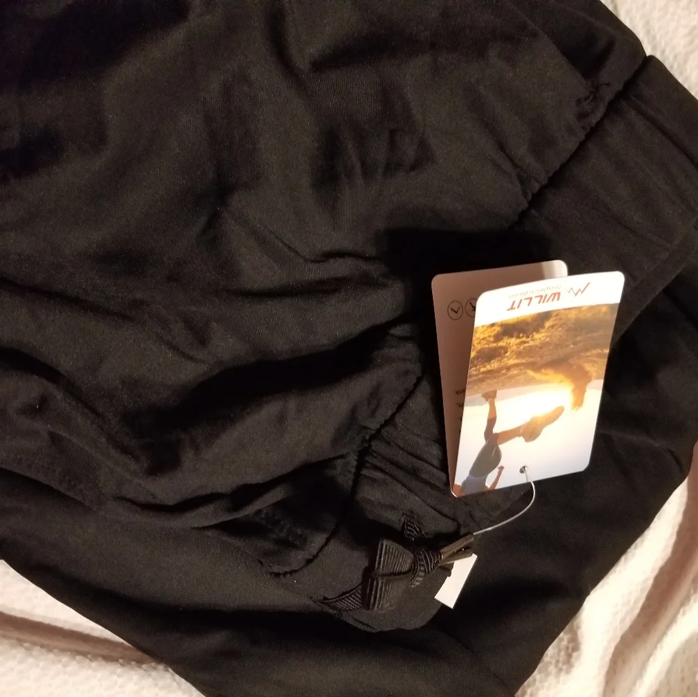 NWT WILLIT MENS STRETCH LIGHTWEIGHT JOGGERS WORKOUT ZIPPER POCKET PANTS